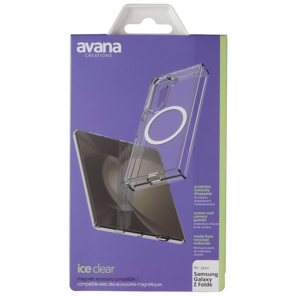 Avana Ice Clear Series Magnetic Case for Samsung Galaxy Z Fold6 - Clear Cell Phone - Cases, Covers & Skins Avana - Simple Cell Bulk Wholesale Pricing - USA Seller