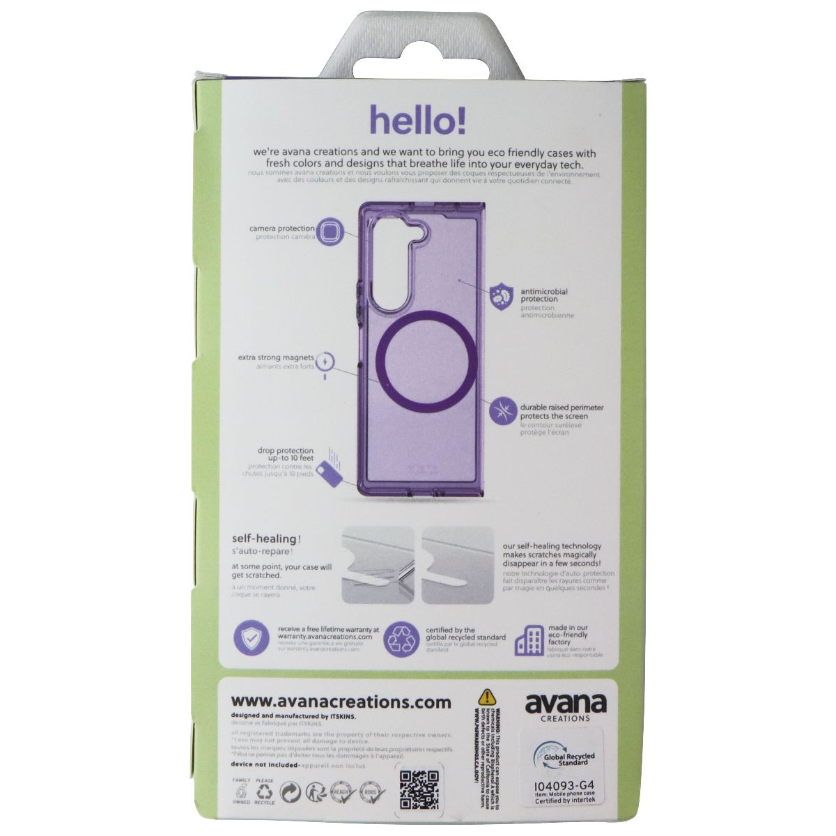 Avana Creations Magnetic Clear Case for Samsung Galaxy Z Fold6 - Ice Lavender Cell Phone - Cases, Covers & Skins Avana - Simple Cell Bulk Wholesale Pricing - USA Seller