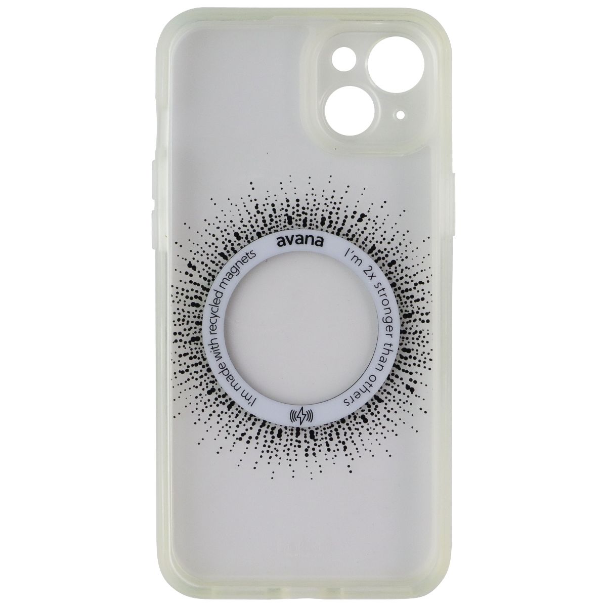 Avana Aura Series Case for MagSafe for Apple iPhone 15 Plus - Clear/Chrome