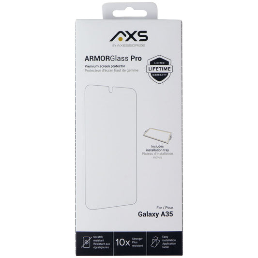 Axessorize ArmorGlass Pro Screen Protector for Samsung Galaxy A35 Cell Phone - Screen Protectors Axessorize    - Simple Cell Bulk Wholesale Pricing - USA Seller