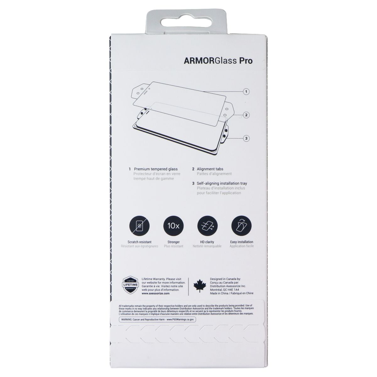 Axessorize ArmorGlass Pro Premium Screen Protector for Google Pixel 9a Cell Phone - Screen Protectors Axessorize - Simple Cell Bulk Wholesale Pricing - USA Seller