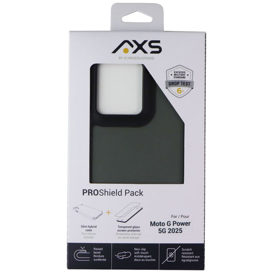 AXS ProShield Pack (Glass + Slim Hybrid Case) for Moto G Power 5G 2025 - Black Cell Phone - Cases, Covers & Skins Axessorize - Simple Cell Bulk Wholesale Pricing - USA Seller