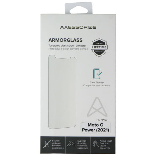 Axessorize ArmorGlass Tempered Screen Protector for Motorola Moto G Power (2021) Cell Phone - Screen Protectors Axessorize    - Simple Cell Bulk Wholesale Pricing - USA Seller