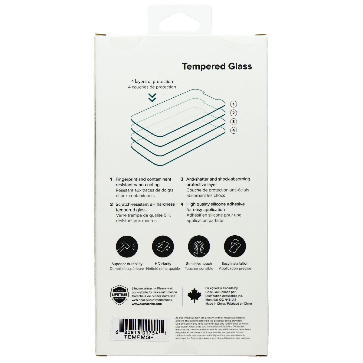 Axessorize Tempered Glass Screen Protector for Motorola Moto G Fast (2020) Cell Phone - Screen Protectors Axessorize - Simple Cell Bulk Wholesale Pricing - USA Seller