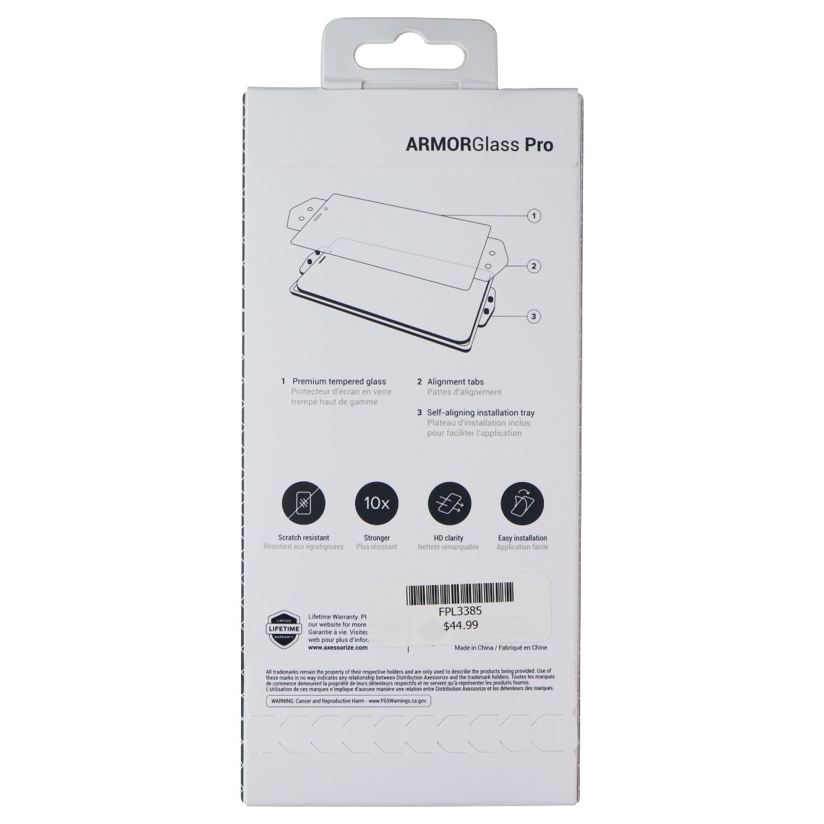 Axessorize ArmorGlass Pro Screen Protector for iPhone SE(2025)/14/13/13 Pro Cell Phone - Screen Protectors Axessorize - Simple Cell Bulk Wholesale Pricing - USA Seller