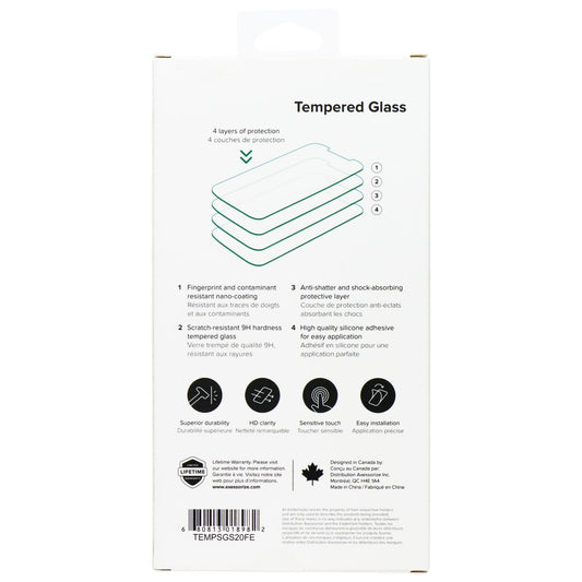 Axessorize Tempered Glass Screen Protector for Samsung Galaxy S20 FE - Clear Cell Phone - Screen Protectors Axessorize - Simple Cell Bulk Wholesale Pricing - USA Seller