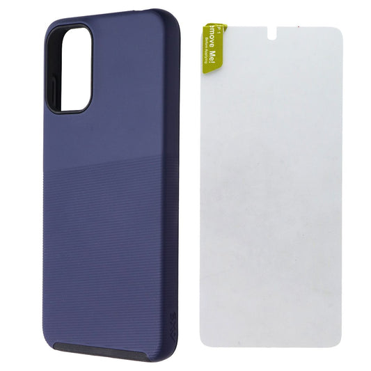 AXS PROTech Plus Pack Case and Screen Protector for Moto G Play 4G (2024) - Blue Cell Phone - Cases, Covers & Skins Axessorize - Simple Cell Bulk Wholesale Pricing - USA Seller