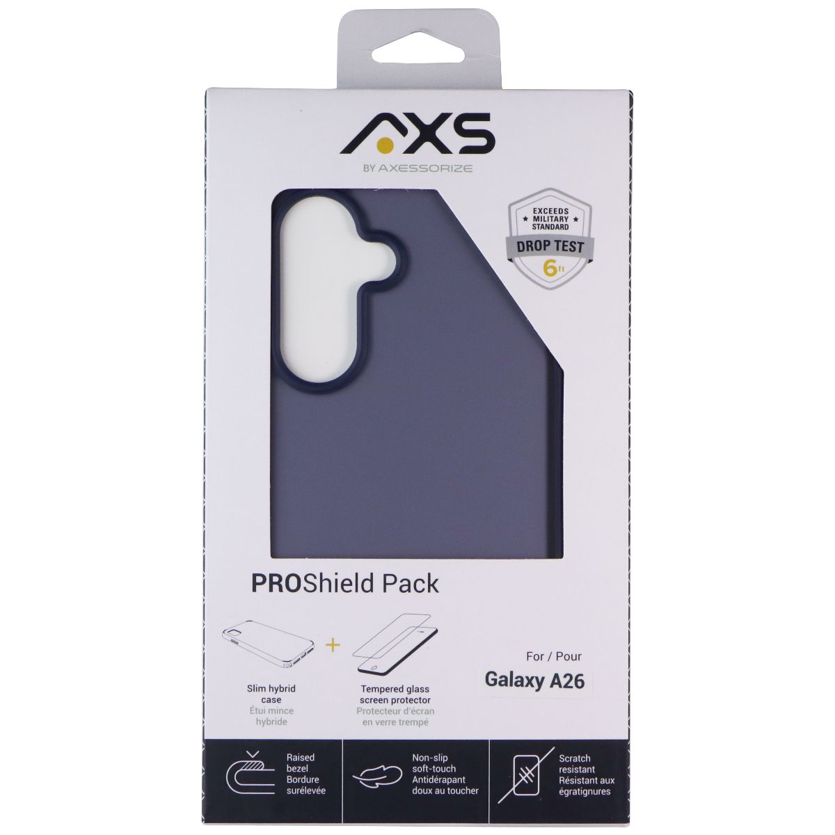Axessorize AXS PROShield Pack (Case/Glass) for Samsung Galaxy A26 - Blue Cell Phone - Cases, Covers & Skins Axessorize - Simple Cell Bulk Wholesale Pricing - USA Seller