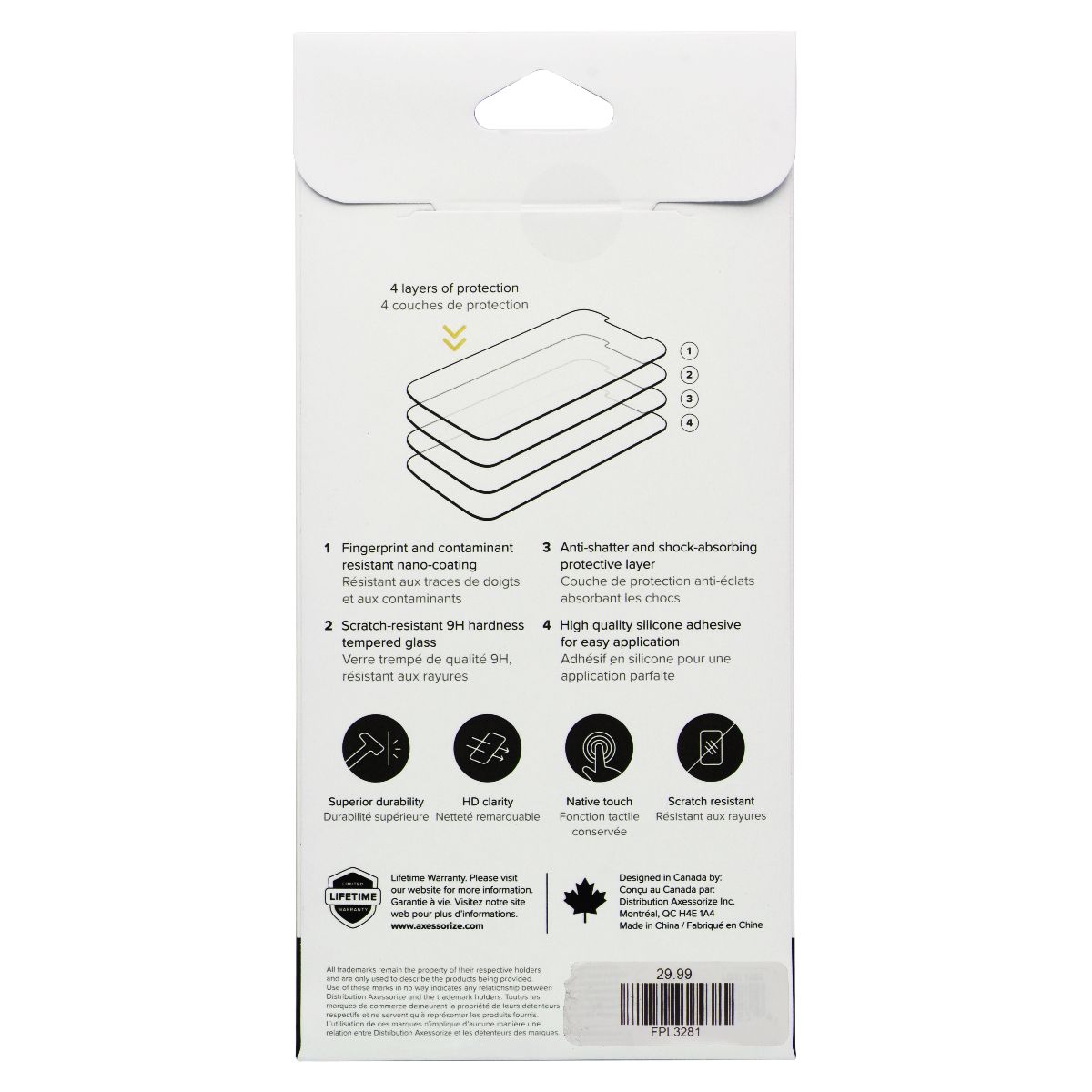 Axessorize ArmorGlass Screen Protector for Google Pixel 7 Cell Phone - Screen Protectors Axessorize - Simple Cell Bulk Wholesale Pricing - USA Seller