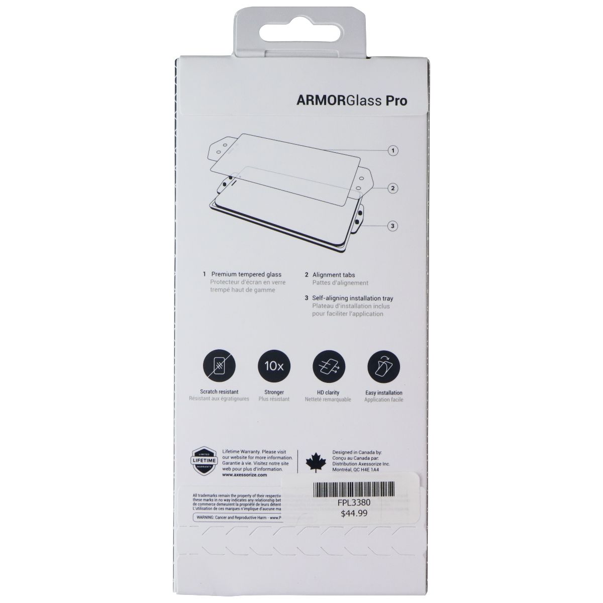 Axessorize ArmorGlass Pro Premium Screen Protector for Samsung Galaxy S25/S24 Cell Phone - Screen Protectors Axessorize - Simple Cell Bulk Wholesale Pricing - USA Seller