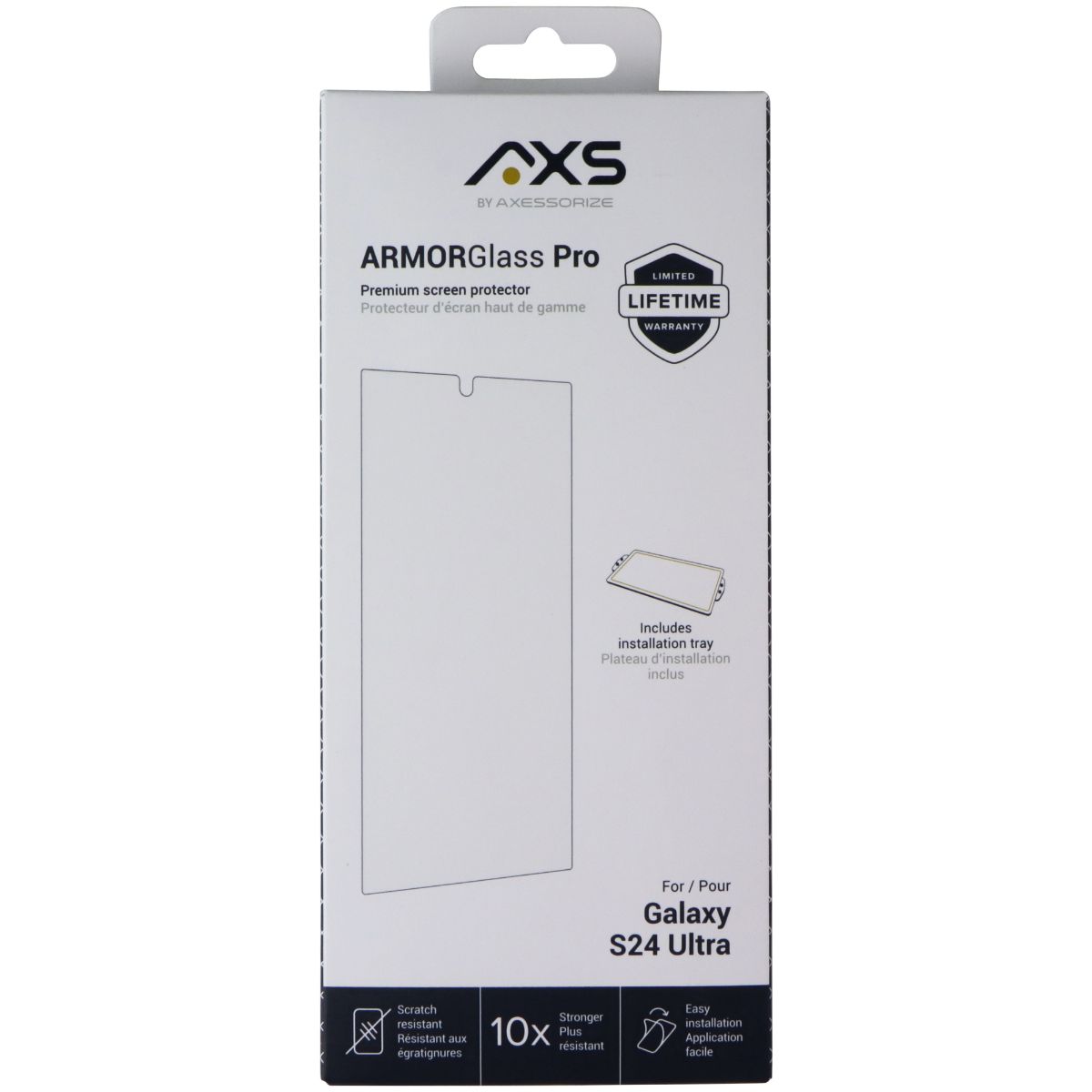 AXS Axessorize ARMORGlass Pro Screen Protector for Samsung Galaxy S24 Ultra Cell Phone - Screen Protectors Axessorize - Simple Cell Bulk Wholesale Pricing - USA Seller