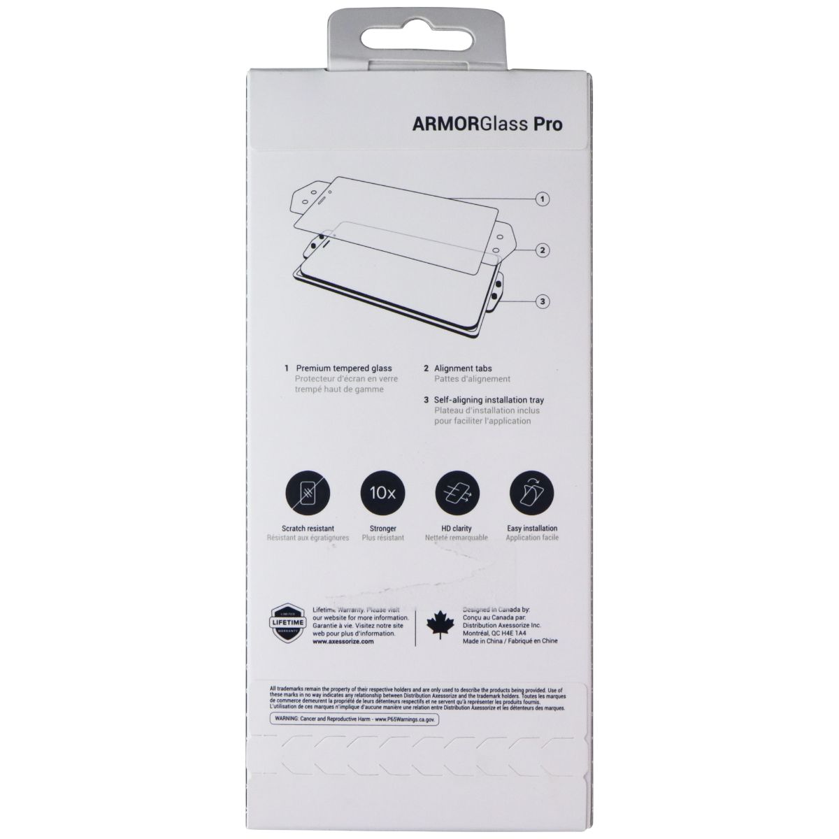 AXS Axessorize ARMORGlass Pro Screen Protector for Samsung Galaxy S24 Ultra Cell Phone - Screen Protectors Axessorize - Simple Cell Bulk Wholesale Pricing - USA Seller
