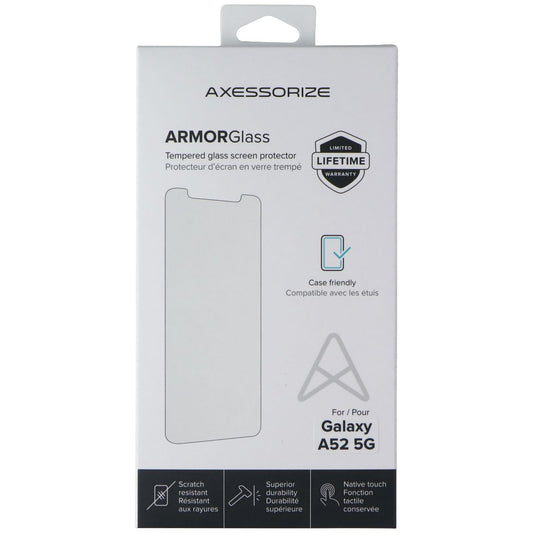 AXESSORIZE ArmorGlass Tempered Glass Screen Protector for Samsung Galaxy A52 5G Cell Phone - Screen Protectors Axessorize    - Simple Cell Bulk Wholesale Pricing - USA Seller