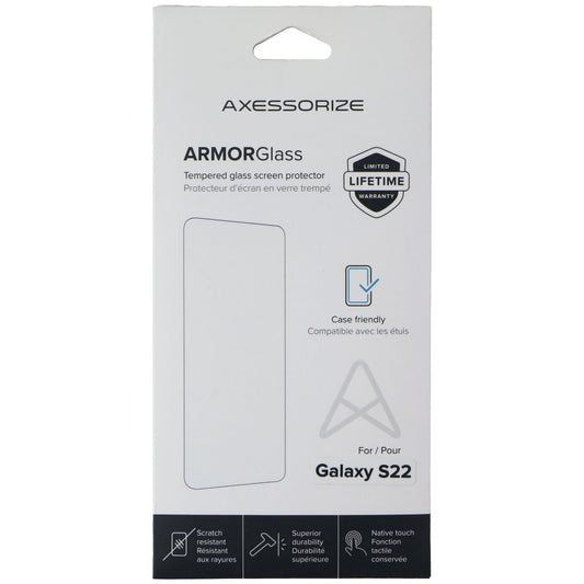 Axessorize ArmorGlass Pro Screen Protector for Samsung Galaxy S22 Cell Phone - Screen Protectors Axessorize    - Simple Cell Bulk Wholesale Pricing - USA Seller