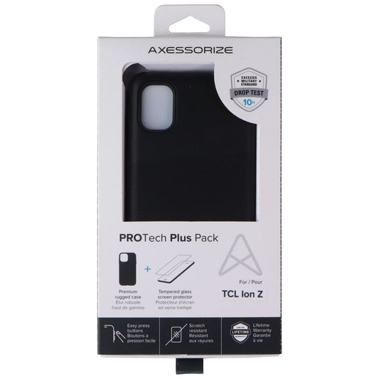 Axessorize AXS PROTech Plus Pack (Case/Screen Protector) for TCL Ion Z - Black Cell Phone - Cases, Covers & Skins Axessorize - Simple Cell Bulk Wholesale Pricing - USA Seller