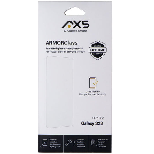 Axessorize ArmorGlass Tempered Glass for Samsung Galaxy S23 Cell Phone - Screen Protectors Axessorize    - Simple Cell Bulk Wholesale Pricing - USA Seller