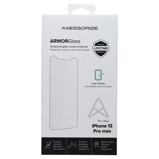 Axessorize Armorglass Tempered Screen Protector for iPhone 13 Pro Max Cell Phone - Screen Protectors Axessorize - Simple Cell Bulk Wholesale Pricing - USA Seller