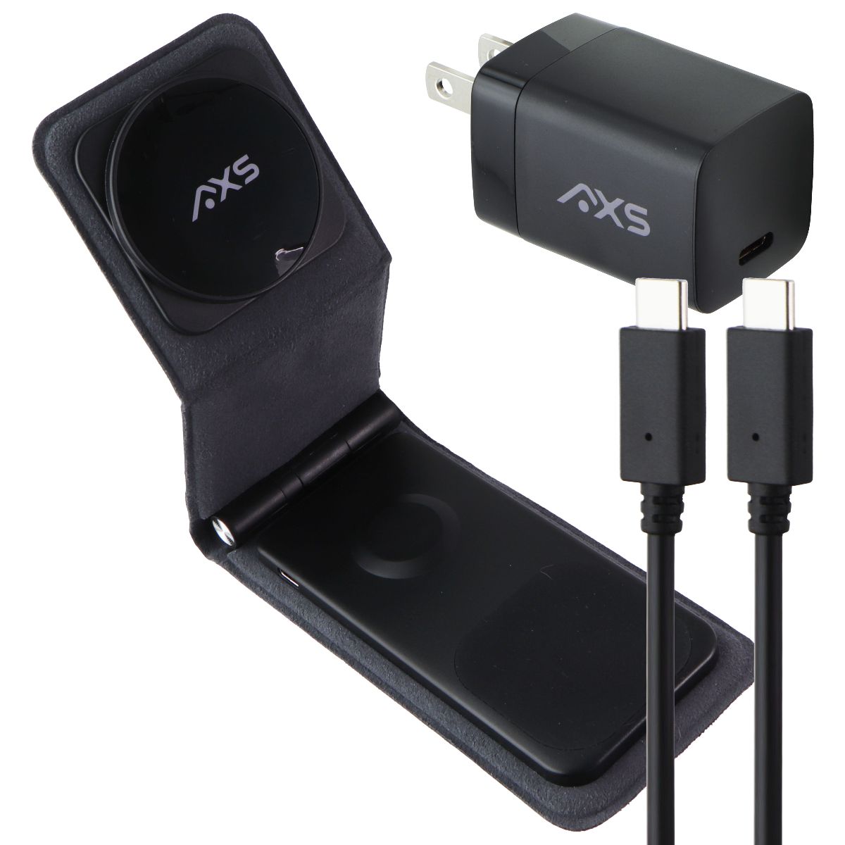 AXS ProCharge 3-in-1 Portable Wireless Charger (AXPWCB) Cell Phone - Chargers & Cradles AXS - Simple Cell Bulk Wholesale Pricing - USA Seller