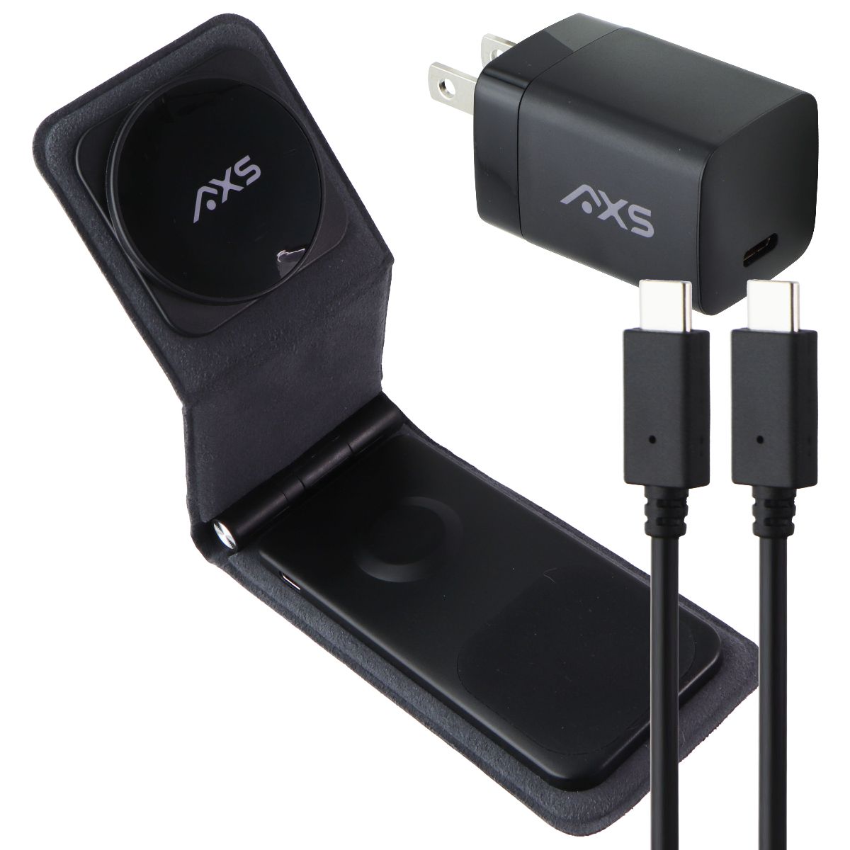 AXS ProCharge 3-in-1 Portable Wireless Charger (AXPWCB) Cell Phone - Chargers & Cradles AXS    - Simple Cell Bulk Wholesale Pricing - USA Seller