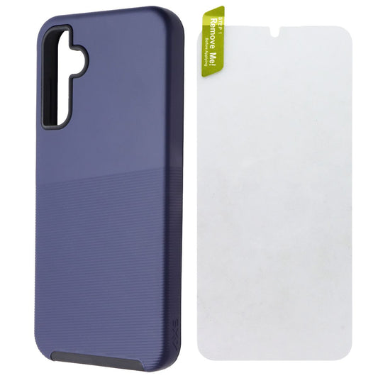 AXS ProTech Plus Pack (Rugged Case + Glass) for Samsung Galaxy A15 - Blue Cell Phone - Cases, Covers & Skins AXS - Simple Cell Bulk Wholesale Pricing - USA Seller