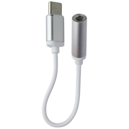 AXS ProCharge 12cm USB-C to 3.5mm Adapter for Music and Calls - White Cell Phone - Cables & Adapters AXS - Simple Cell Bulk Wholesale Pricing - USA Seller
