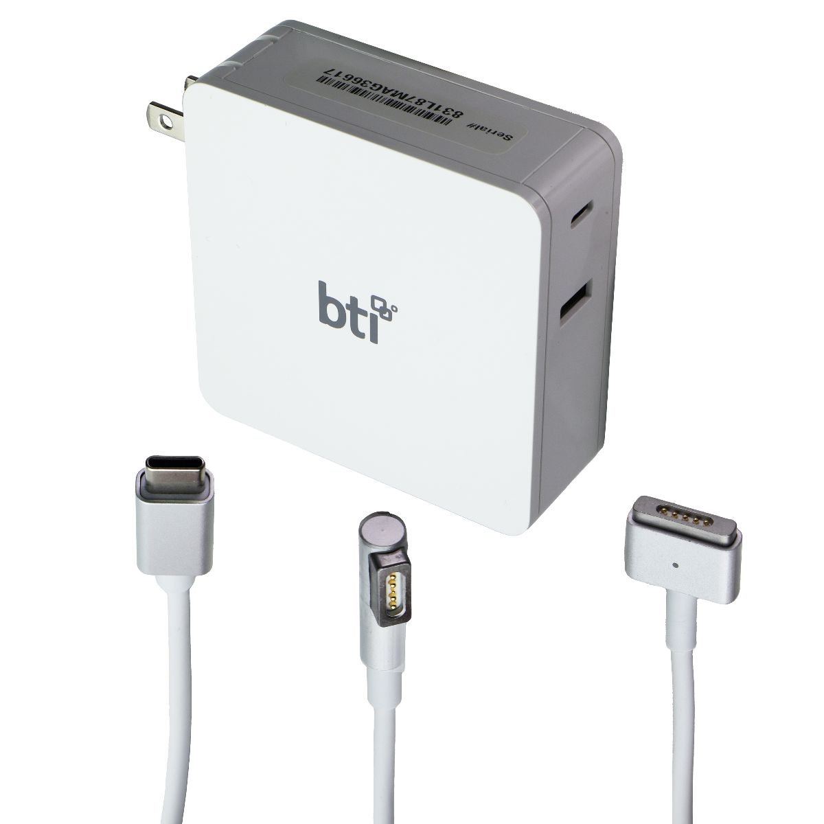 BTI (87-Watt) USB-C AC Adapter for Apple Macbook with MagSafe 1 & 2 - White Computer Accessories - Laptop Power Adapters/Chargers Battery Technology, Inc. - Simple Cell Bulk Wholesale Pricing - USA Seller