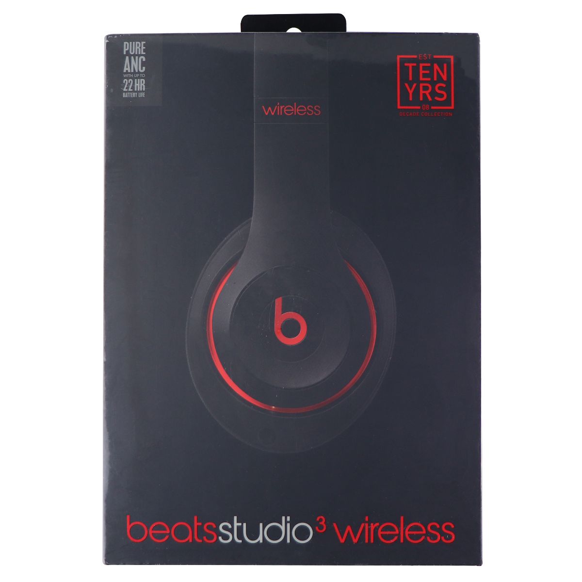Beats Studio3 Wireless Over-Ear Headphones Decade Collection Black/Red MRQ82LL/A Portable Audio - Headphones Beats by Dr. Dre - Simple Cell Bulk Wholesale Pricing - USA Seller