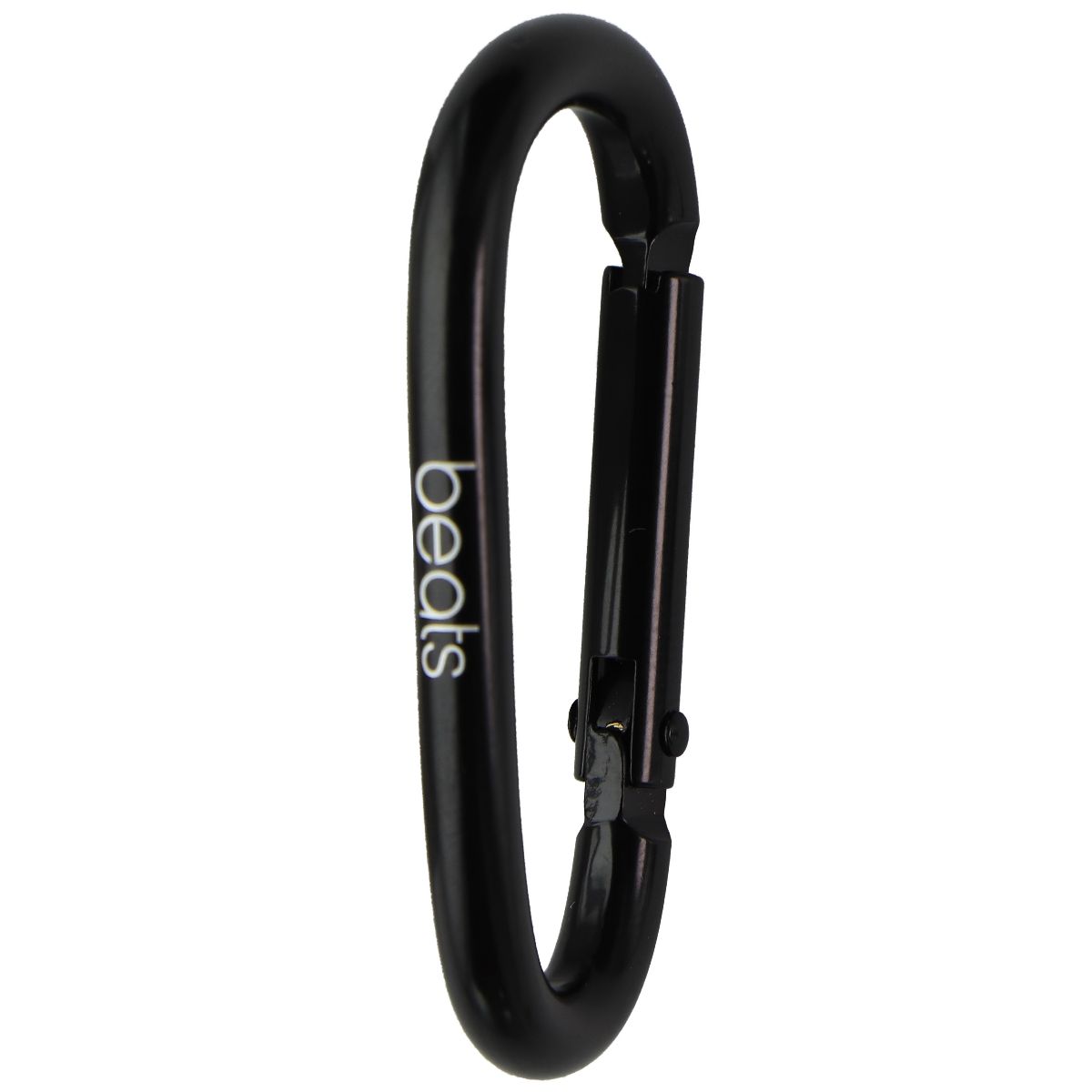 Beats by Dre OEM Carabiner Belt Hook D-ring Keychain - Black/White Logo Portable Audio - Headphones Beats by Dr. Dre - Simple Cell Bulk Wholesale Pricing - USA Seller