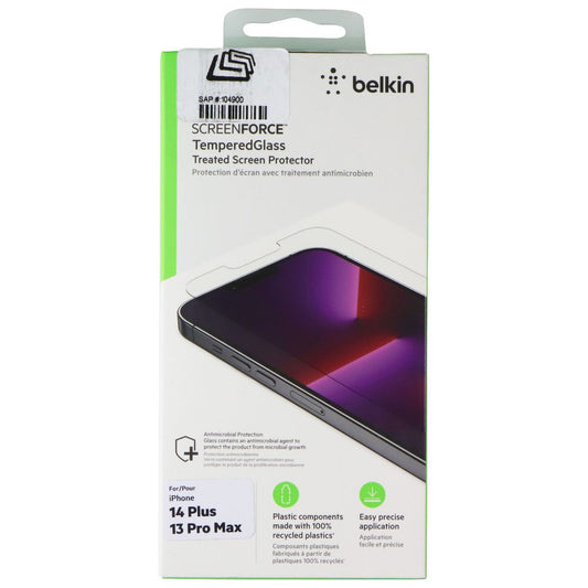 Belkin ScreenForce Screen Protector for Apple iPhone 14 Plus / 13 Pro Max Cell Phone - Screen Protectors Belkin - Simple Cell Bulk Wholesale Pricing - USA Seller