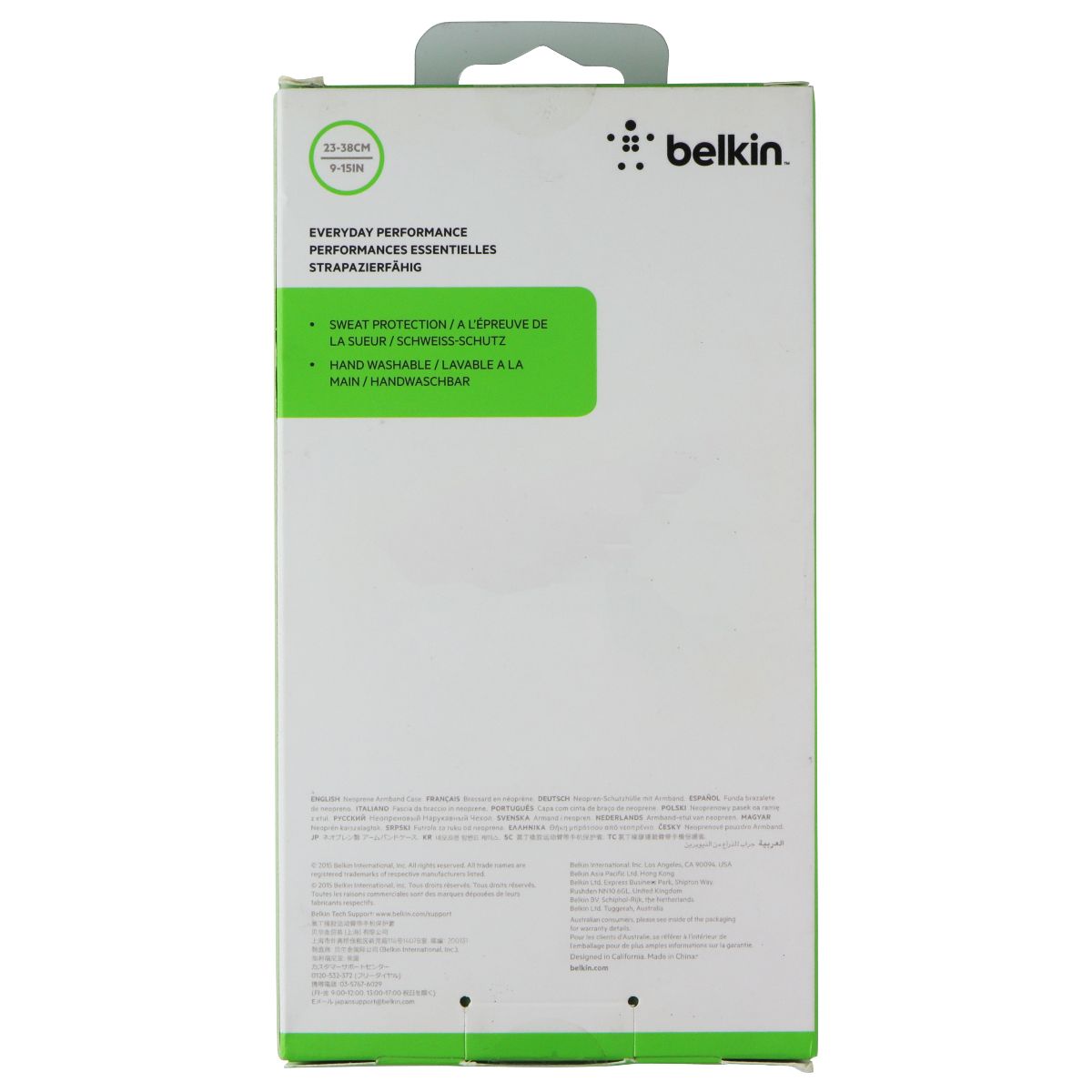 Belkin Sport-Fit Armband for Apple iPhone 6/6S - Black Cell Phone - Armbands Belkin - Simple Cell Bulk Wholesale Pricing - USA Seller