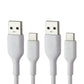 Belkin BoostCharge USB-A to USB-C 3.3FT Cable (2 Pack) - White