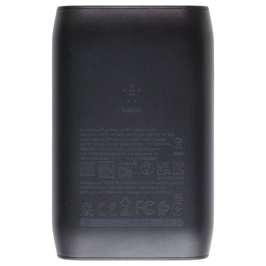Belkin Portable Power Bank Charger 10K with USB-C and Dual USB Ports - Black Cell Phone - Chargers & Cradles Belkin - Simple Cell Bulk Wholesale Pricing - USA Seller