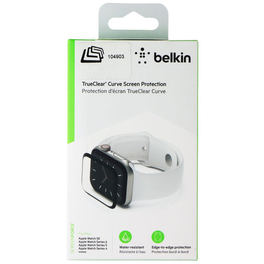 Belkin TrueClear Curve Screen Protection for Apple Watch SE/Series 4/5/6 (44mm) Smart Watch Accessories - Screen Protectors Belkin - Simple Cell Bulk Wholesale Pricing - USA Seller
