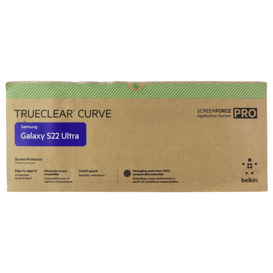 Belkin SCREENFORCE Pro TrueClear Curve for Galaxy S22 Ultra - (5-Pack) BULK PKG*