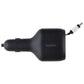Belkin (75W) BoostCharge Dual Port Car Charger w/Retractable USB-C Cable - Black Cell Phone - Chargers & Cradles Belkin - Simple Cell Bulk Wholesale Pricing - USA Seller