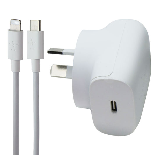 Belkin 18W USB-C Wall Charger & USB-C to Lightning 8-Pin Cable - White Cell Phone - Chargers & Cradles Belkin - Simple Cell Bulk Wholesale Pricing - USA Seller