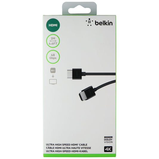 Belkin (4K) Ultra HD High Speed HDMI Cable (2M) - Black