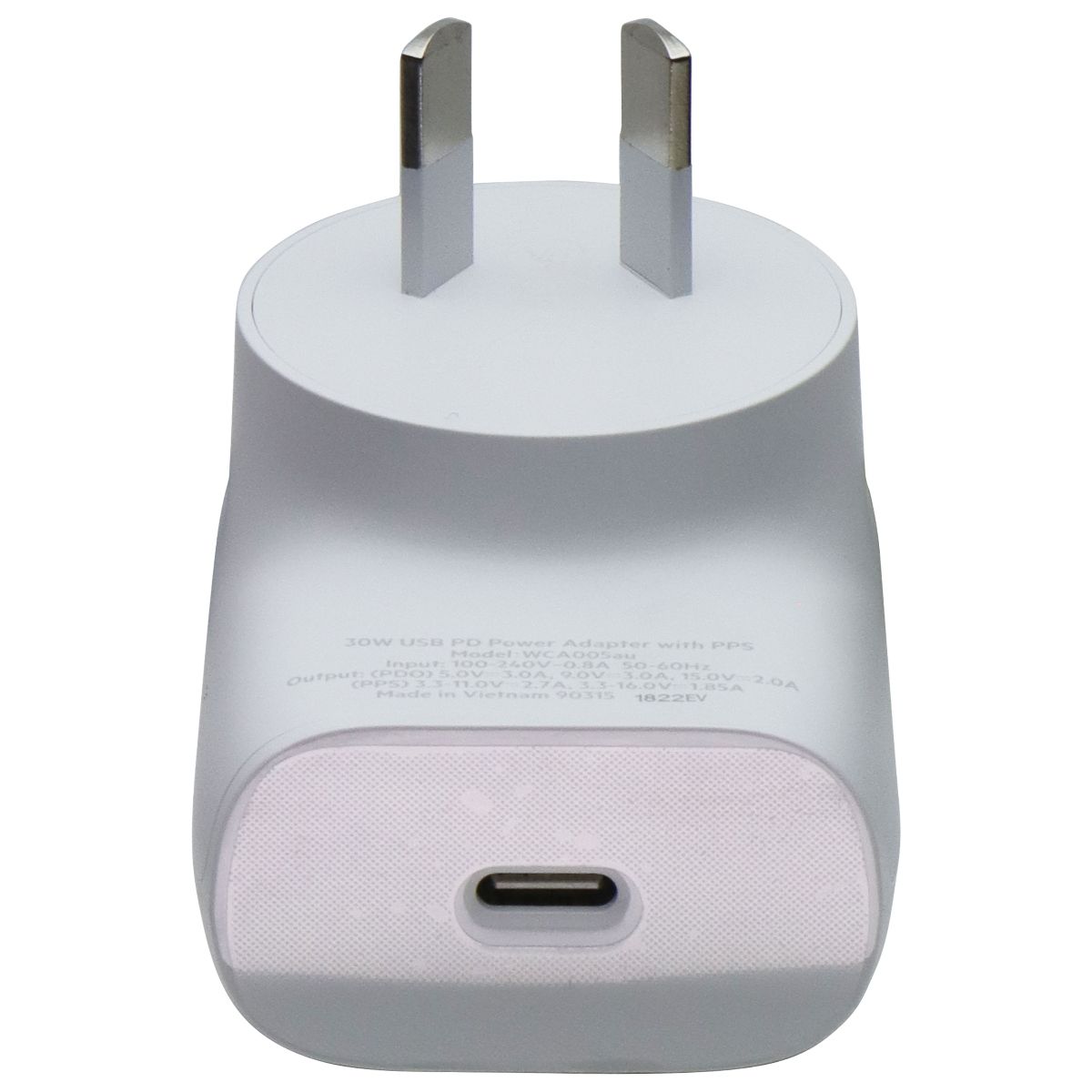Belkin BoostCharge 30W USB-C Wall Charger - White (WCA005AUWH) (Australian) Cell Phone - Chargers & Cradles Belkin - Simple Cell Bulk Wholesale Pricing - USA Seller