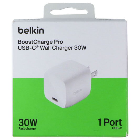 Belkin BoostCharge Pro 1 Port 30W USB-C Wall Charger (WCH001‑WH‑TL) - White Cell Phone - Chargers & Cradles Belkin - Simple Cell Bulk Wholesale Pricing - USA Seller