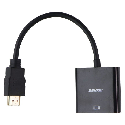 Benfei HDMI to VGA Gold Plated Adapter (Male to Female) - Black Computer/Network - Monitor/AV Cables & Adapters Benfei - Simple Cell Bulk Wholesale Pricing - USA Seller