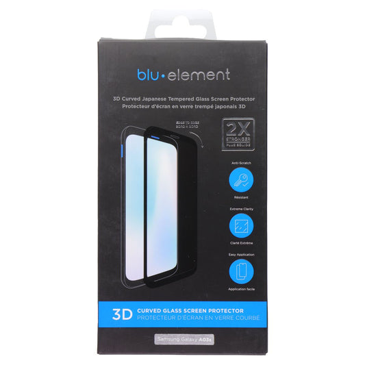 BLU Element 3D Curved Glass Screen Protector for Galaxy A03s - Clear Cell Phone - Screen Protectors Blu Element - Simple Cell Bulk Wholesale Pricing - USA Seller