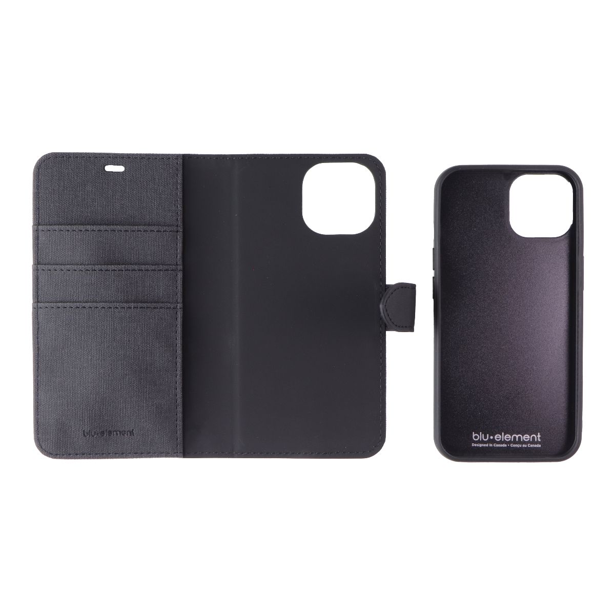 Blu Elements Folio 2-in-1 Series Case for MagSafe for Apple iPhone 14/13 - Black Cell Phone - Cases, Covers & Skins Blu Element - Simple Cell Bulk Wholesale Pricing - USA Seller