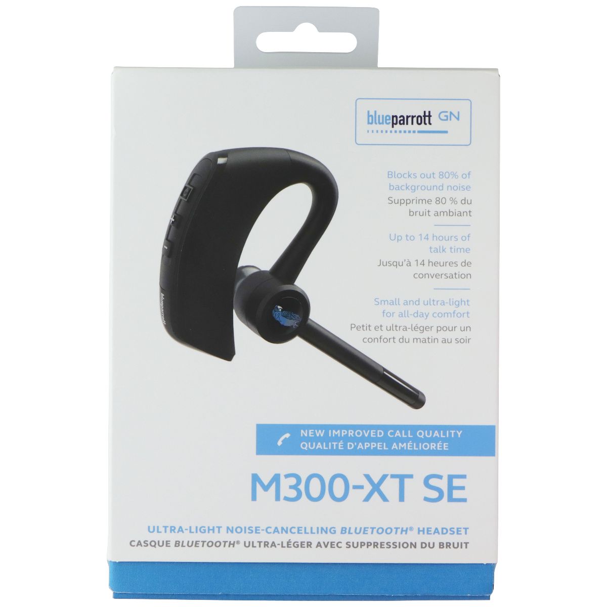 BlueParrott M300-XT SE Ultra-Light Noise Cancelling Bluetooth Headset - Black