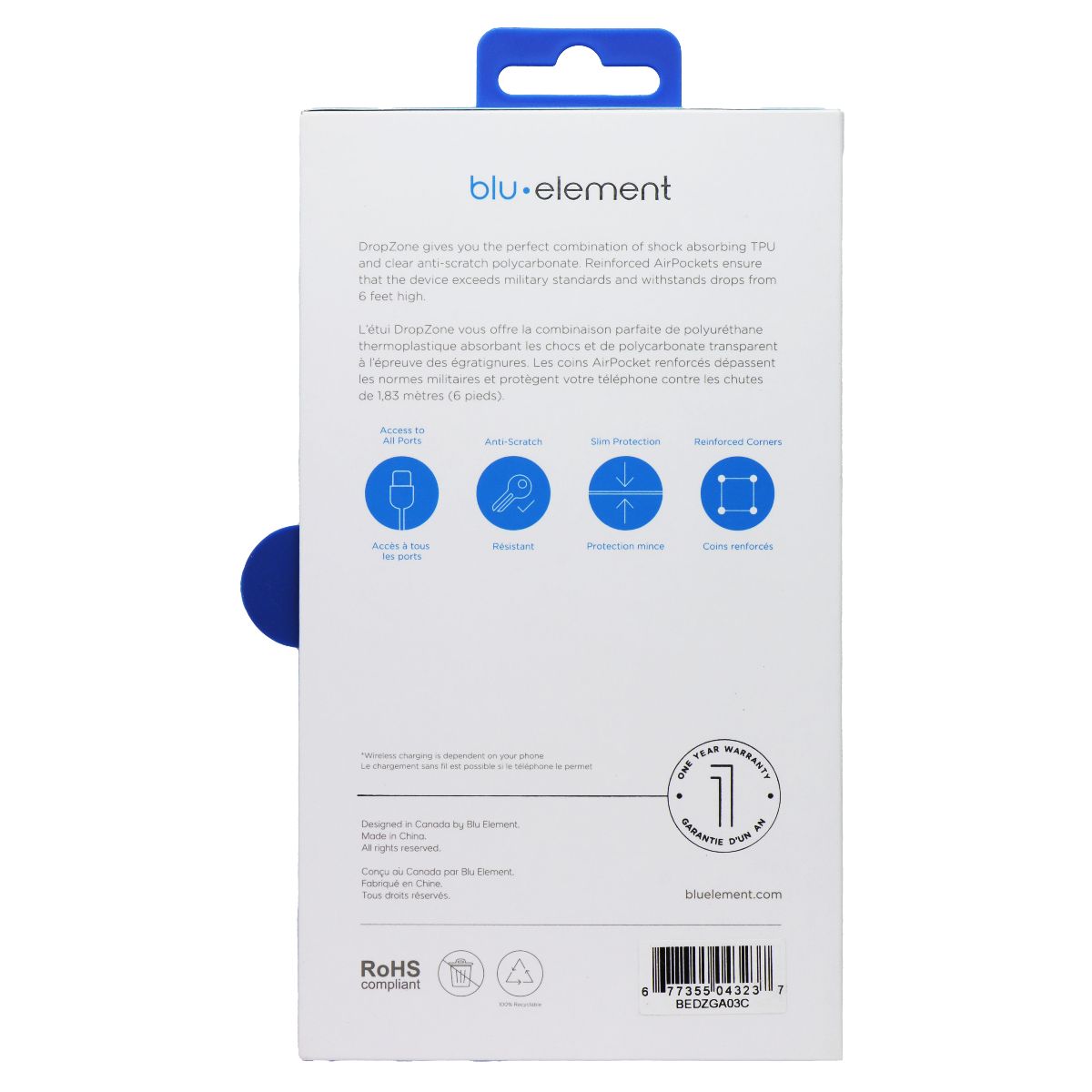 BLU Element DropZone Clear Series Case for Samsung Galaxy A03s - Clear Cell Phone - Cases, Covers & Skins BLU - Simple Cell Bulk Wholesale Pricing - USA Seller