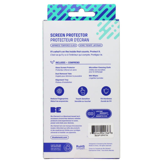 Blu Element Tempered Glass Screen Protector for Apple iPhone 15 Pro