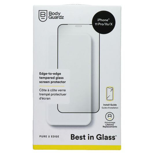 BodyGaurdz Pure 2 Edge Screen Protector for Apple iPhone 11 Pro/Xs/X Cell Phone - Screen Protectors BODYGUARDZ - Simple Cell Bulk Wholesale Pricing - USA Seller