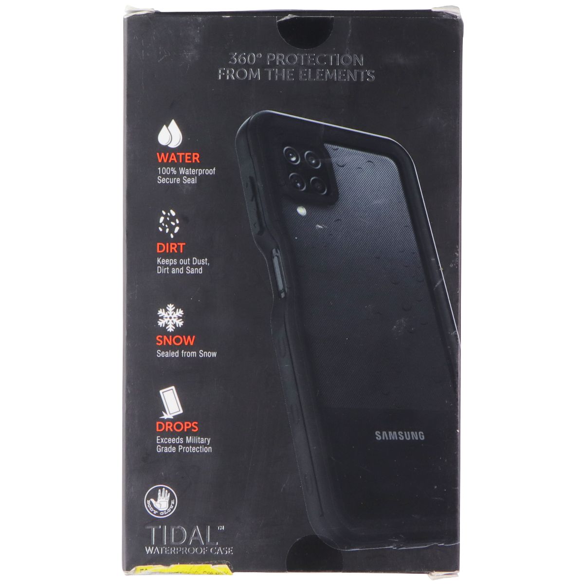 Body Glove Tidal Series Waterproof Case for Samsung Galaxy A12 - Black Cell Phone - Cases, Covers & Skins Body Glove - Simple Cell Bulk Wholesale Pricing - USA Seller