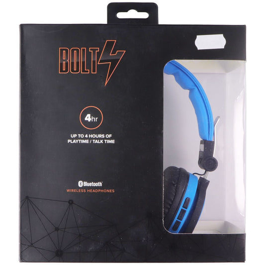 BOLT4 Bluetooth Wireless Headphones - Blue (BH-190BL) Portable Audio - Headphones BOLT4 - Simple Cell Bulk Wholesale Pricing - USA Seller