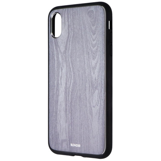 Bondir Clear Coat Case for Apple iPhone XS Max - Wood Grain Gray