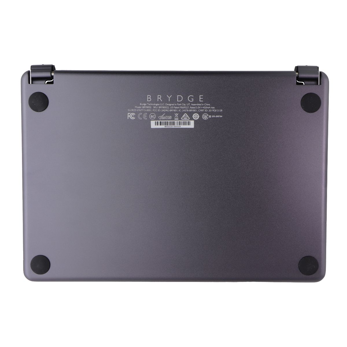 Brydge Wireless Keyboard for Apple iPad 10.2-in (7th Gen) - Space Gray iPad/Tablet Accessories - Cases, Covers, Keyboard Folios Brydge - Simple Cell Bulk Wholesale Pricing - USA Seller